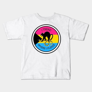 I Tread Where I Please - Demi Pansexual Kids T-Shirt